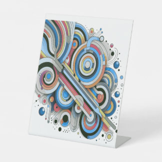 Alle kleuren Rainbow Palette ArtDesign T-shirt Reclamebord Met Voetstuk