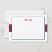 Alle kleurenlintstrips op maat van notitiekaarten (Voorkant)