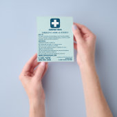 Alle kleurensymbolen, EMT, Paramedische symbolen Flyer (Hand)