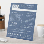 Alle kleurentandenborstel, tandheelkunde, tandheel reclamebord met voetstuk (Insitu)