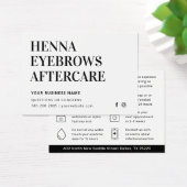 Alle kleurentint Henna Brows Aftercare Kaart Advie (Bureau)