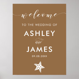 Alle kleurloze kreupelstaarten, welkomstbord, brui poster