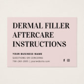 Alle kleurroze Kaart voor advies na afloop van de  (Voorkant)