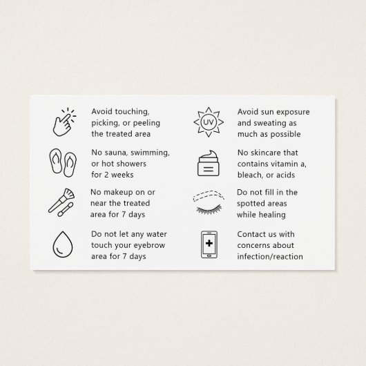 Alle kleurstof Ombre Powder breidt advies voor naz Visitekaartje (Achterkant)