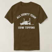 Alle Koe van het Team van het County Tipping T-shirt (Design voorkant)
