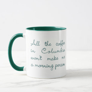 Alle koffie in Colombia (groen) Mok