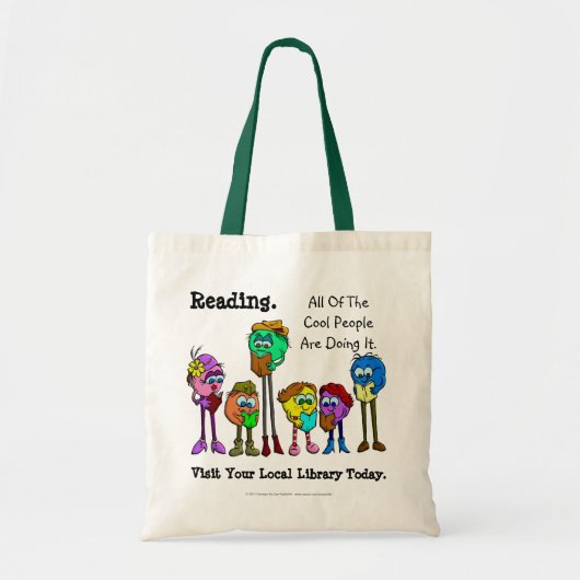 Alle kool lezen tote bag (Voorkant)