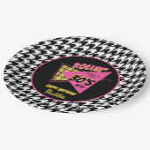 ALLE LEEFTIJD 90s houndstooth plaid verjaardagsfee Papieren Bordje (Gekanteld)