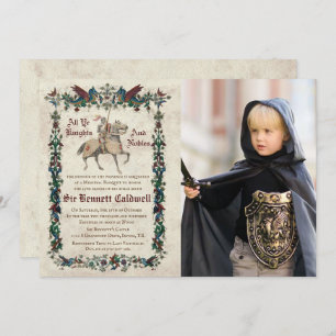 ALLE LEEFTIJD - Medieval Renaissance Birthday Foto Kaart