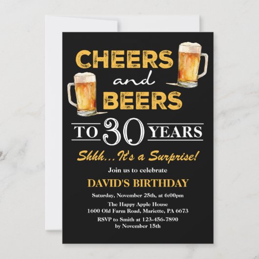 Alle leeftijden en biertjes verrassen de dag kaart (Voorkant)