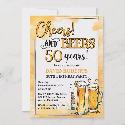 Alle leeftijden en biertjes verrassen de dag kaart (Voorkant)