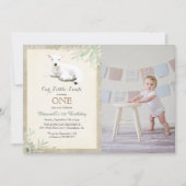 ALLE LEEFTIJDEN - Little Lamb Foto Verjaardagsuitn Kaart (Voorkant)