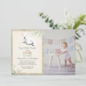 ALLE LEEFTIJDEN - Little Lamb Foto Verjaardagsuitn Kaart (Staand voorkant)