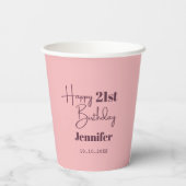 Alle leeftijden op persoonlijke titel papieren bekers (Achterkant)