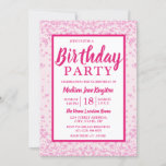 Alle leeftijdscategorieën Roze Glitter Border Girl Kaart<br><div class="desc">Alle Ages roze Glitter Border Girly Birthday Party Matching collectie in Niche and Nest store.</div>