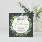 ALLE LEEFTIJDSTIP VAN DE LACK WATERVERF WREATH KAART (Staand voorkant)