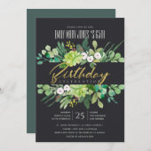 ALLE LEEFTIJDSTIP VAN DE LACK WATERVERF WREATH KAART (Voorkant / Achterkant)