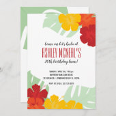 ALLE LEEFTIJDSTIP VAN DE PARTIJ IN DE tropische ba Kaart (Voorkant / Achterkant)