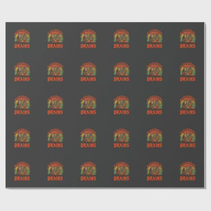 Alle leraren houden van hersenen Halloween pompoen Cadeaupapier