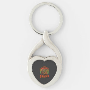 Alle leraren houden van hersenen Halloween pompoen Sleutelhanger