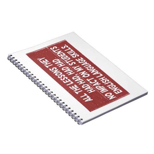 Alle lessen die ze hadden gehad, hadden geen invlo notitieboek (Rechterzijde)