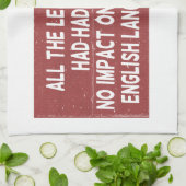 Alle lessen die ze hadden gehad, hadden geen invlo theedoek (Gevouwen)