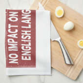 Alle lessen die ze hadden gehad, hadden geen invlo theedoek (Quarter Fold)