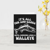 Alle leuke spelletjes tot Verlies Walleye Funny Vi Kaart (Gele Bloem)