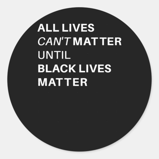 Alle levens blijven hangen totdat zwart Sticker le (Voorkant)