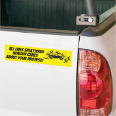 ALLE LEVENS VERSPLINTERD NIEMAND GEEFT OM JE BUMPERSTICKER (Op Truck)