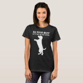 ALLE LEVENSMIDDELEN MOETEN NAAR DE LAB Funny Labra T-shirt (Voorkant volledig)
