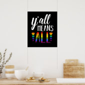 Alle LGBT Gay Lesbian Pride Parade Poster (Keuken)