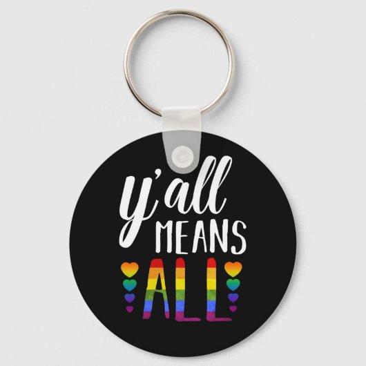 Alle LGBT Gay Lesbian Pride Parade Sleutelhanger (Voorkant)