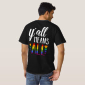 Alle LGBT Gay Lesbian Pride Parade T-shirt (Achterkant volledig)