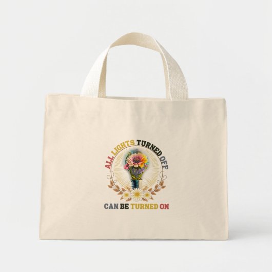 Alle lichten kunnen worden ingeschakeld mini tote bag (Voorkant)