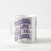 Alle liefde begint Moederdag Floral Design Koffiemok (Voorkant links)