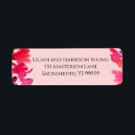 Alle liefde etiket<br><div class="desc">Prachtige abstracte waterverf bruiloft collectie met dit retourlabel. Volledig collectie https://www.zazzle.com/collections/all_the_love-119619885736626709</div>