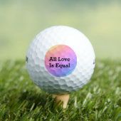 Alle liefde is gelijk aan regenboogpride Month LGB Golfballen (Insitu Shirt)