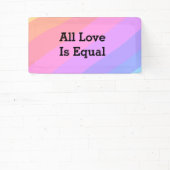 Alle liefde is gelijk aan regenboogpride Month LGB Spandoek (Insitu)