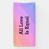 Alle liefde is gelijk aan regenboogpride Month LGB Spandoek (Verticaal)