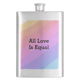 Alle liefde is gelijk regendboog trots Maand LGBT Flacon