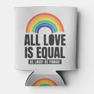 Alle liefde is gelijke prijs voor lesbische, homos blikjeskoeler