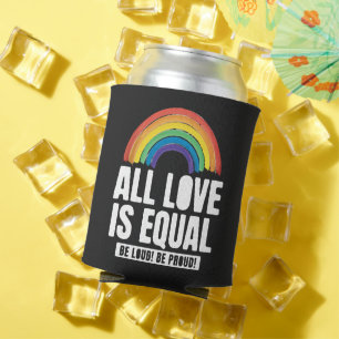 Alle liefde is gelijke prijs voor lesbische, homos blikjeskoeler