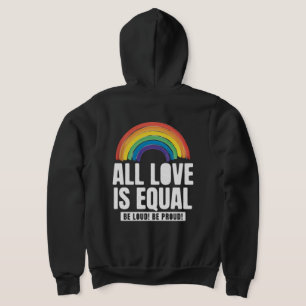 Alle liefde is gelijke prijs voor lesbische, homos hoodie