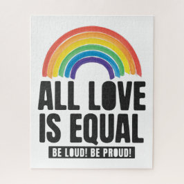 Alle liefde is gelijke prijs voor lesbische, homos legpuzzel