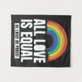 Alle liefde is gelijke prijs voor lesbische, homos wandkleed (Voorkant (horizontaal))