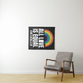 Alle liefde is gelijke prijs voor lesbische, homos wandkleed (In Situ (horizontaal))