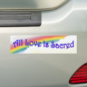 Alle Liefde Is Heilig BS Bumpersticker (Op auto)