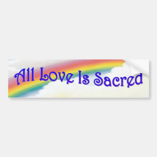 Alle Liefde Is Heilig BS Bumpersticker