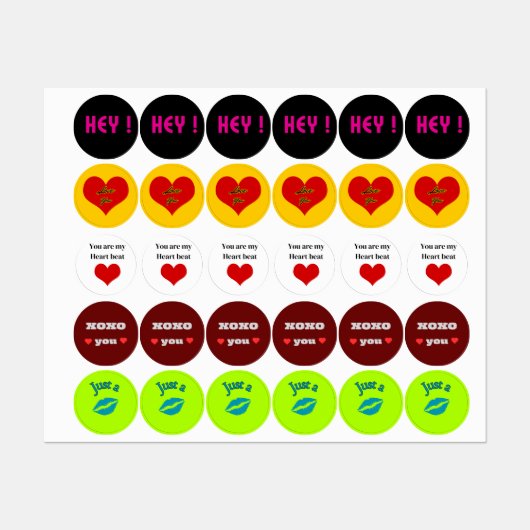 Alle Liefde Stickers (Vel)